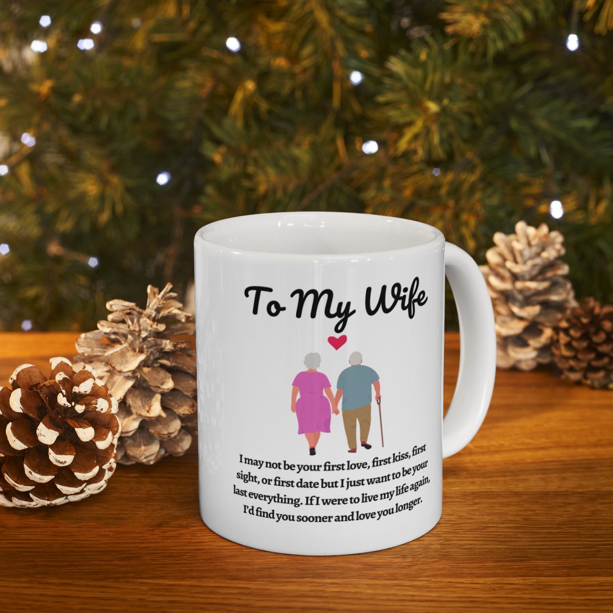 Mug - To My Wife Ceramic Mug, 11oz,