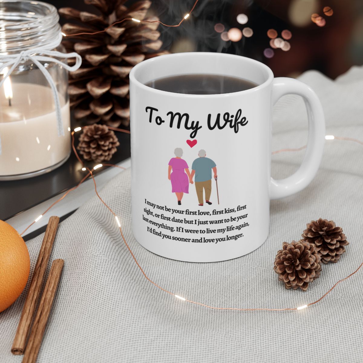 Mug - To My Wife Ceramic Mug, 11oz,