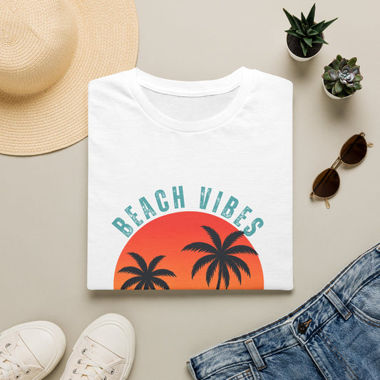 Beach Vibes T-Shirt – Retro Sunset Palm Tee