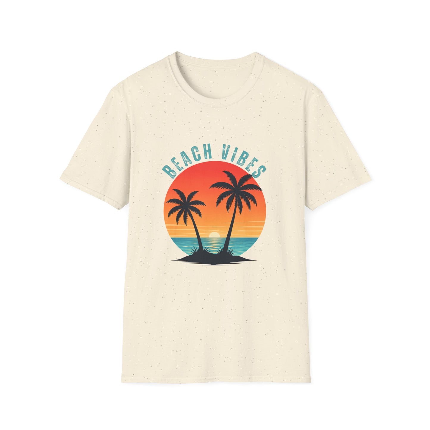 Beach Vibes T-Shirt – Retro Sunset Palm Tee