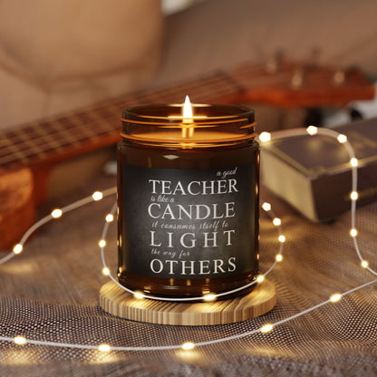 Teacher | Scented Soy Candle (Multi-Size, Amber Jar) | 9 oz.