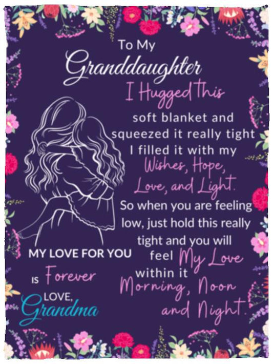 Granddaughter Sweet Words Blanket