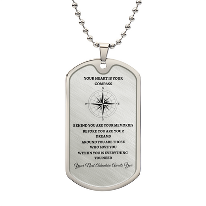 Graduate | Compass | Designer Dog Tag | Gift for Grads