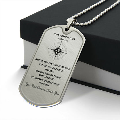 Graduate | Compass | Designer Dog Tag | Gift for Grads