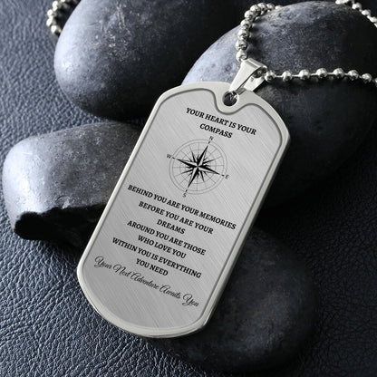 Graduate | Compass | Designer Dog Tag | Gift for Grads