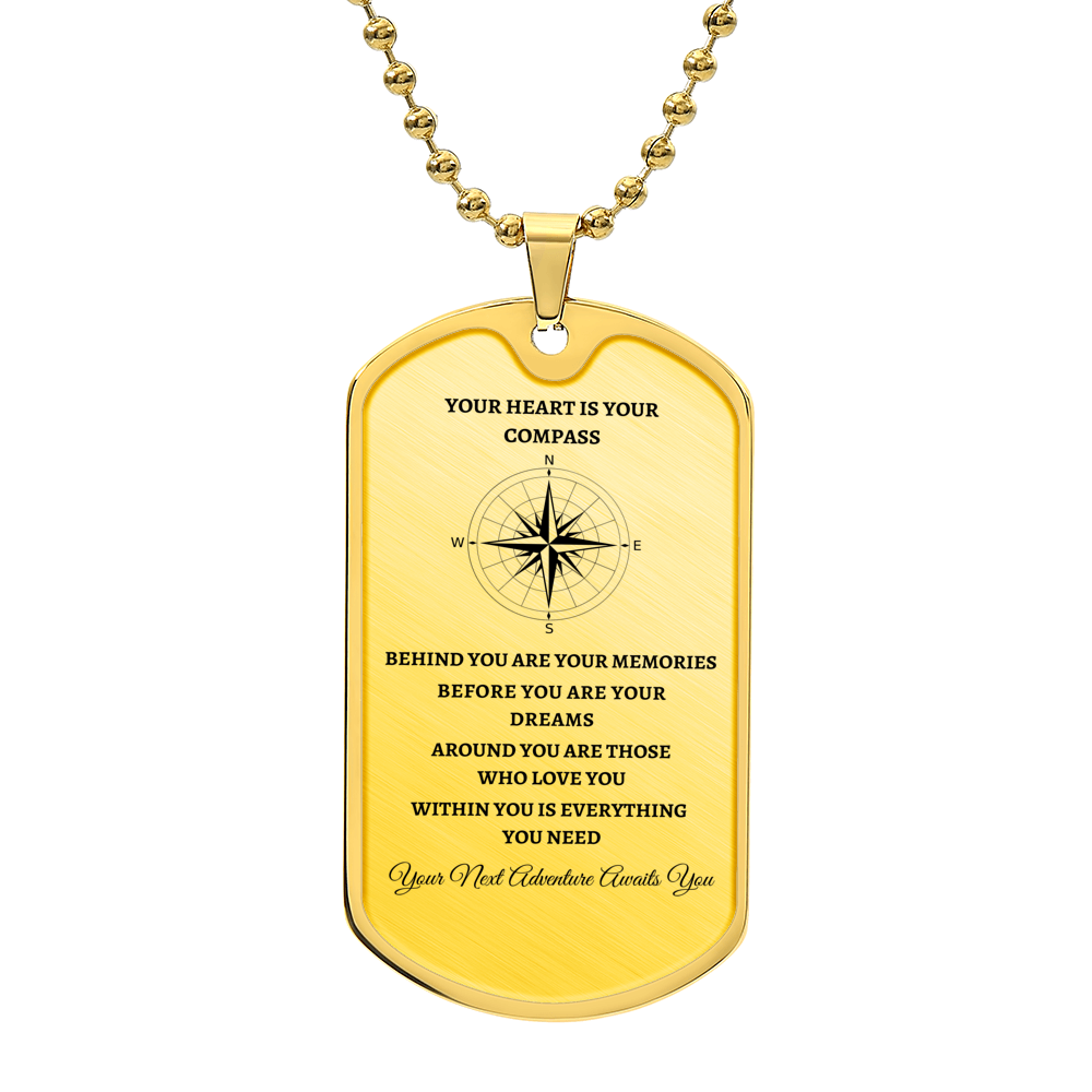 Graduate | Compass | Designer Dog Tag | Gift for Grads