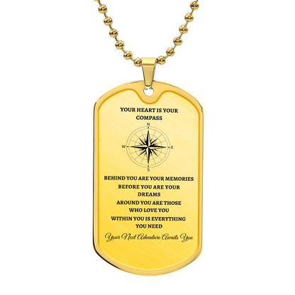 Graduate | Compass | Designer Dog Tag | Gift for Grads