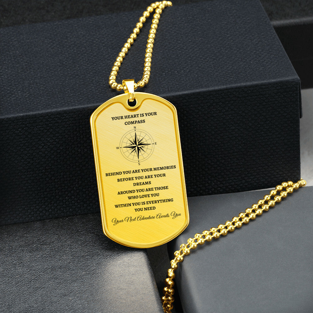 Graduate | Compass | Designer Dog Tag | Gift for Grads