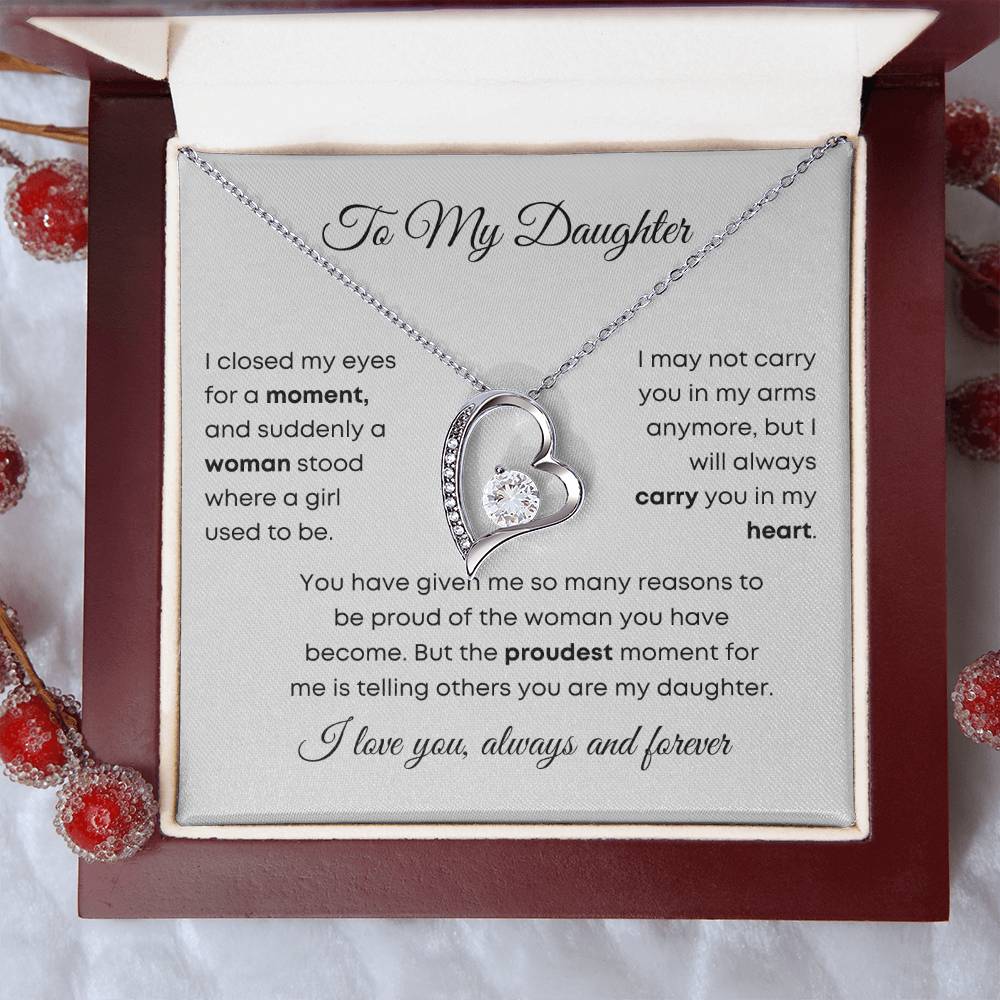 To My Daughter | Forever Love Necklace | Gift for Daughter