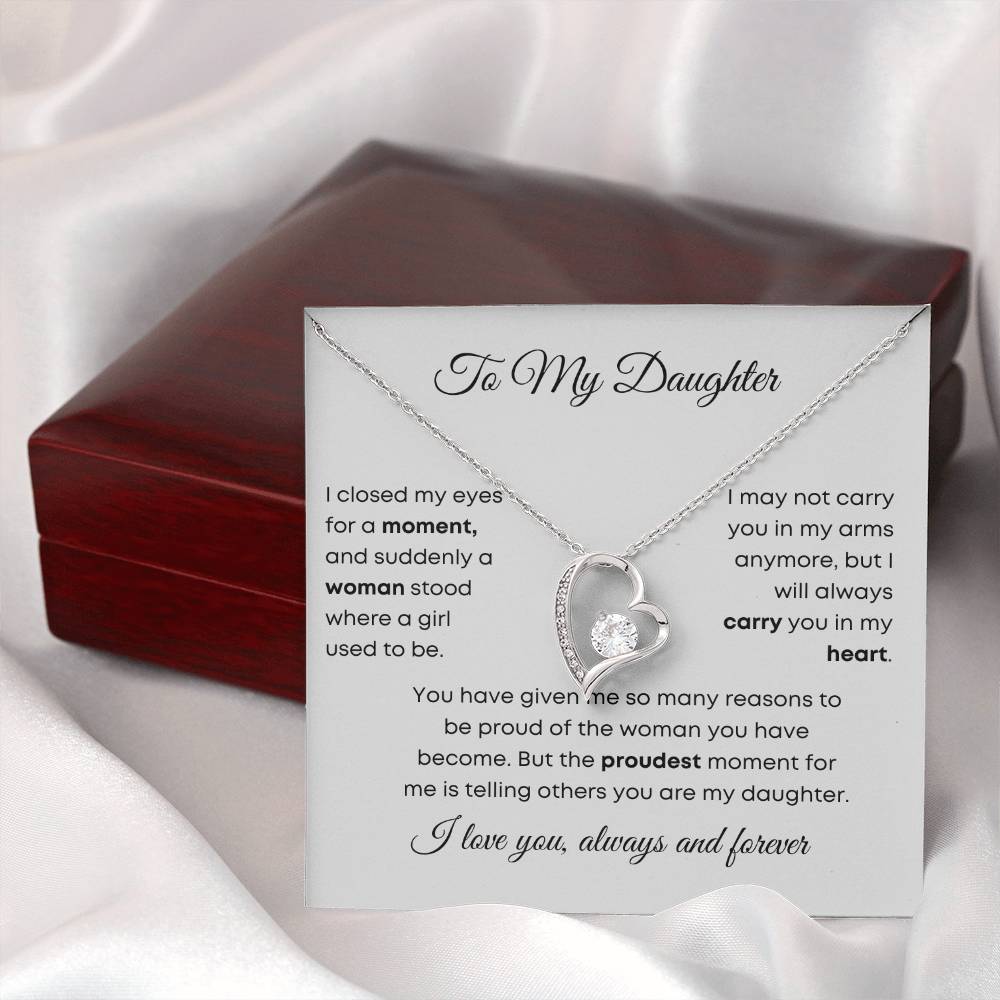 To My Daughter | Forever Love Necklace | Gift for Daughter