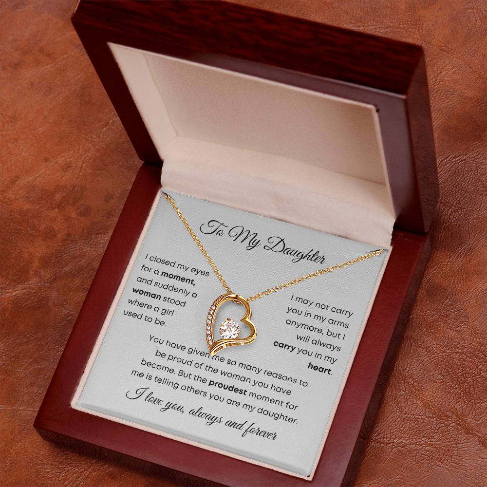 To My Daughter | Forever Love Necklace | Gift for Daughter