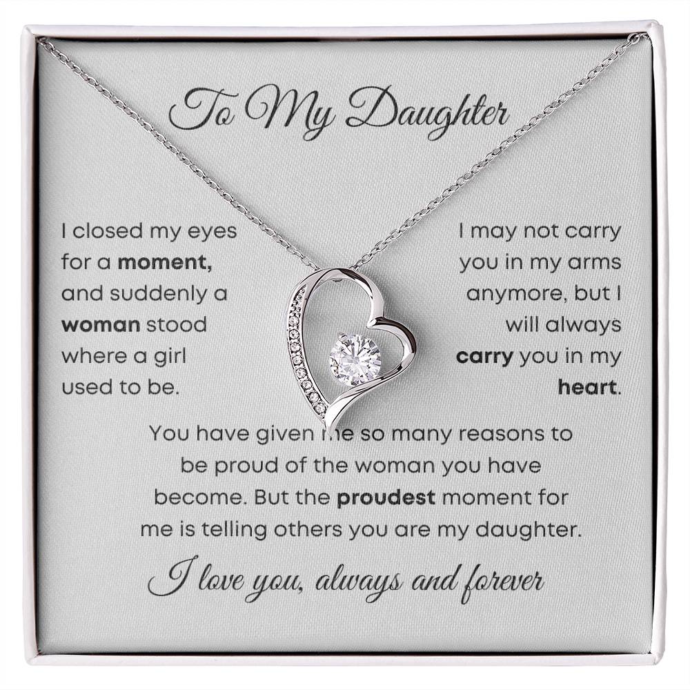 To My Daughter | Forever Love Necklace | Gift for Daughter