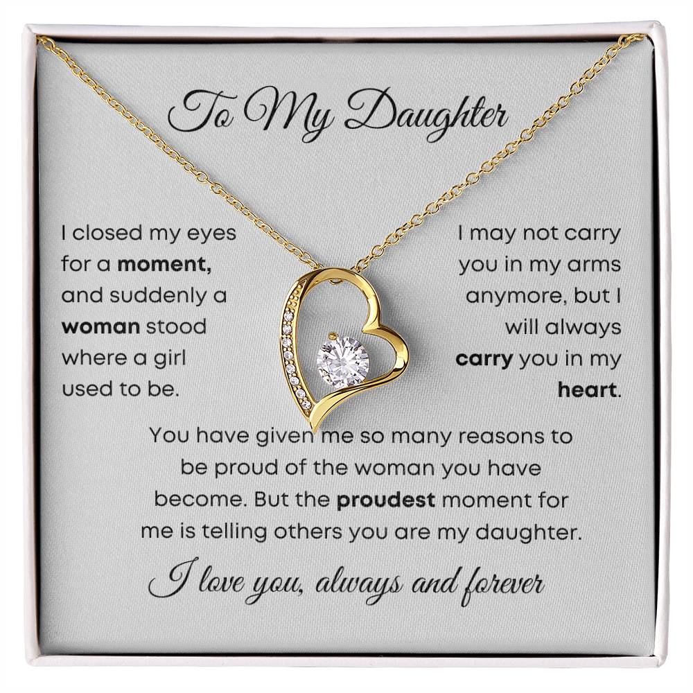 To My Daughter | Forever Love Necklace | Gift for Daughter