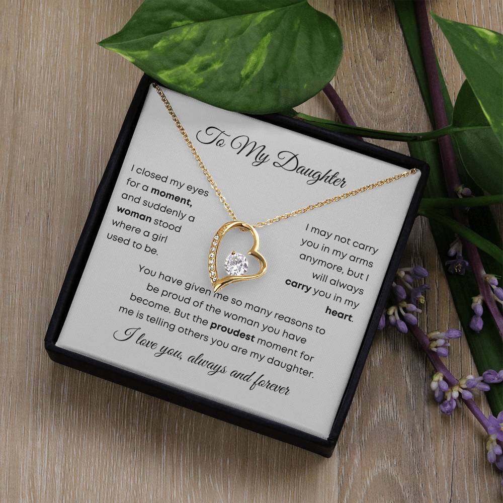 To My Daughter | Forever Love Necklace | Gift for Daughter